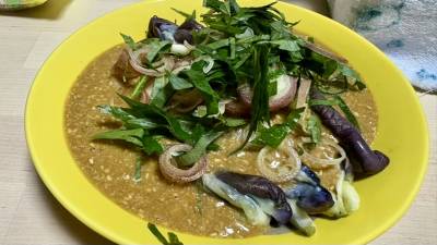 冷やしなすのごまソース