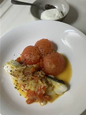 白身魚のスパイス煮