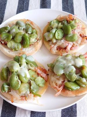 そら豆のチーズ焼き