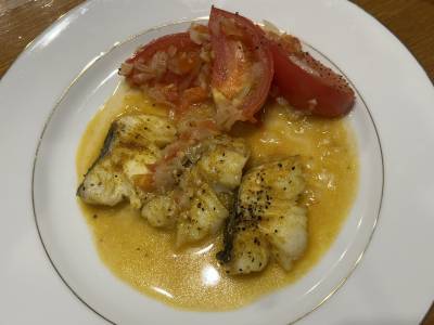 白身魚のスパイス煮