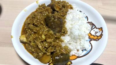 なすのキーマカレー