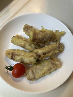 ゴーヤーの肉巻き天ぷら