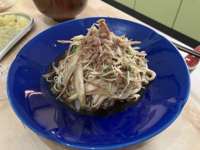 ツナと水菜のあえ麺