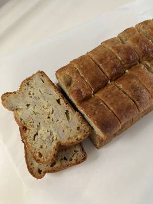 ひんやりむっちり甘酒バナナケーキ