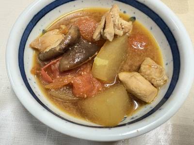 とうがんと鶏肉のみそ汁