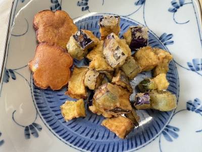 夏野菜の一口かき揚げ