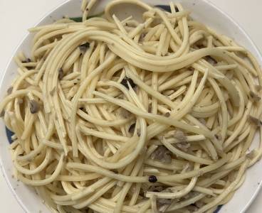 きのこソースのパスタ