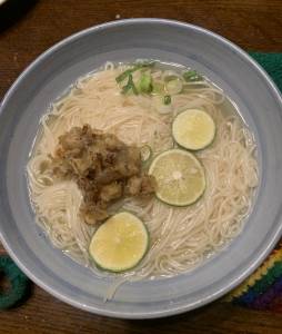 まいたけにゅうめん
