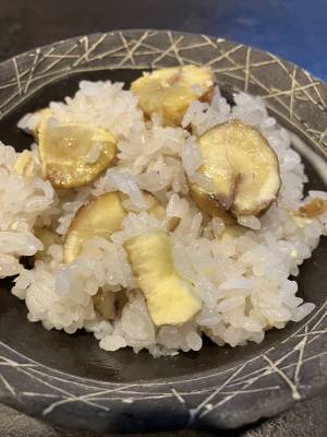 ふんわり栗おこわ