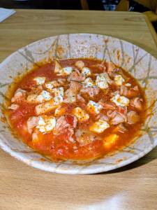 豚こまときのこのトマト煮