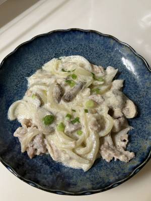 豚こまストロガノフ風