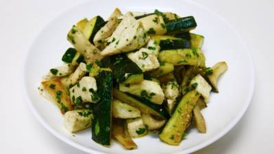 かじきのガーリック炒め