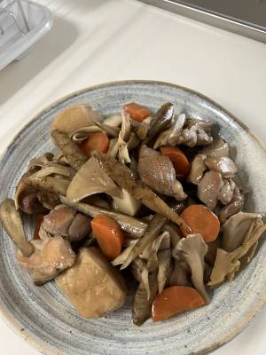 秋野菜と鶏肉の筑前煮風