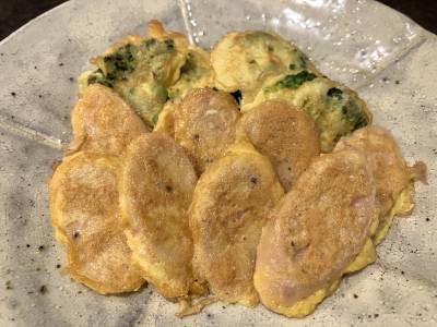 コンビーフのピカタ