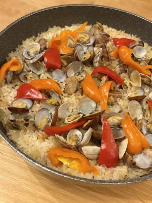 あさりのフライパンパエリア