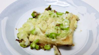 油揚げの和風ピザ