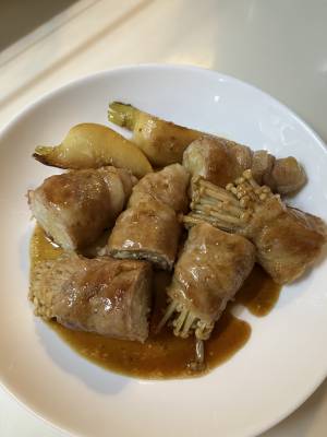えのきだけの豚肉巻き