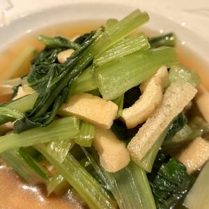 小松菜と油揚げの煮びたし