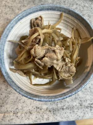 豚肉とごぼうのうす味しぐれ煮