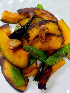 かぼちゃのにんにくソテー