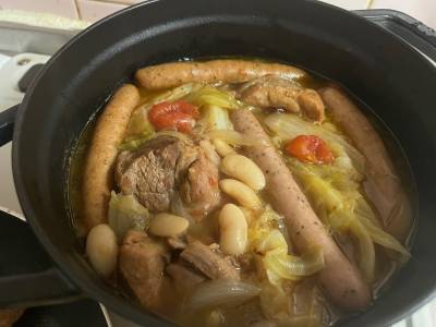 カスレ風 豆と豚肉の煮込み