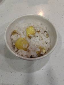 ふんわり栗おこわ