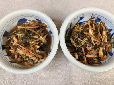 昆布とにんじんの煮物