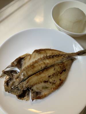 干物のフライパン焼き