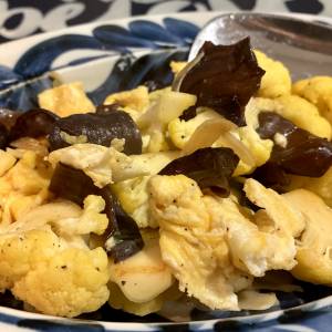 カリフラワーの中国風炒め