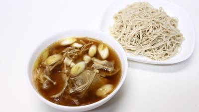 豚肉とえのきのつけそば