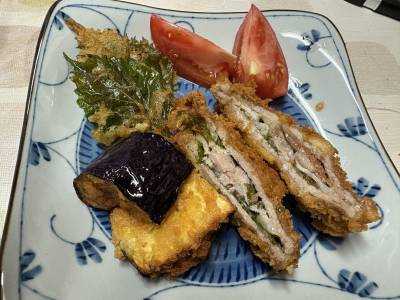 しそサンド豚カツ