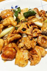 れんこんと鶏肉のピリ辛炒め