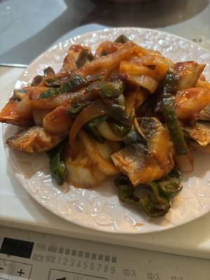 さばのケチャップ焼き