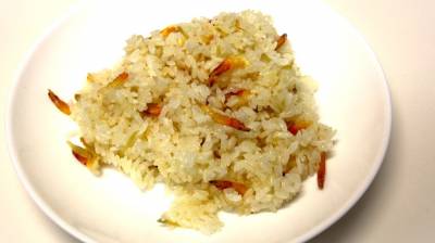 桜えびとしょうがの炊き込みご飯