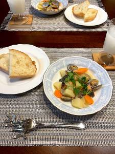 秋ざけと根菜のバター風味煮