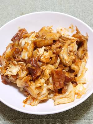 ちくわとキャベツの回鍋肉