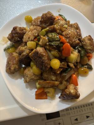 肉だんごの甘酢あん