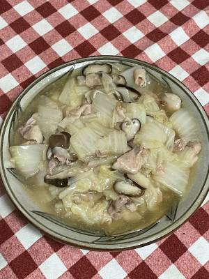 白菜と豚肉のとろみ煮