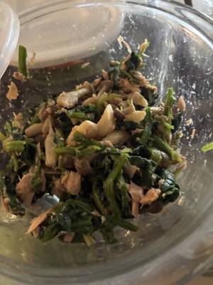 ほうれんそうとツナのごまあえ