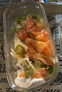 チキントマトのレンジ蒸し