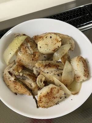 長芋と手羽先のオーブン焼き