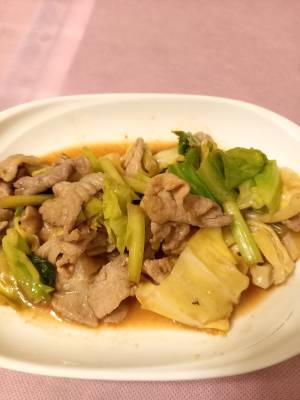 豚こまのコチュジャン炒め