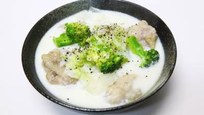 白菜とかぶのミルクシチュー