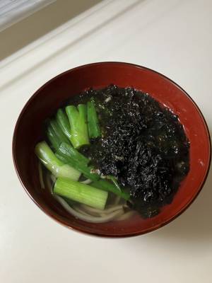 ねぎとのりのそば