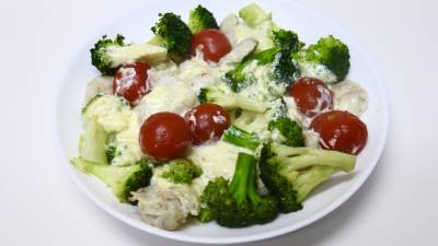 ブロッコリーとささ身のマヨグラタン