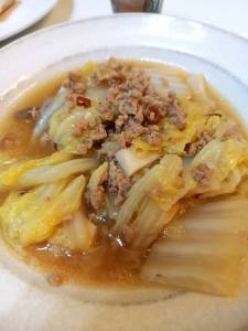 白菜とひき肉のうま煮