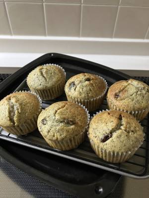 ラムレーズンとほうじ茶のマフィン