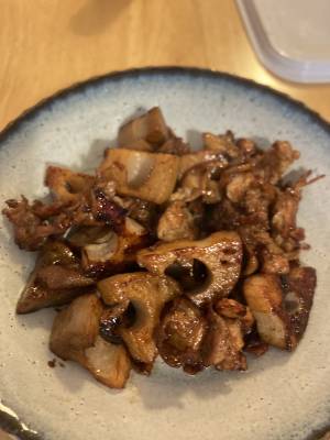 豚肉とれんこんの炒め煮