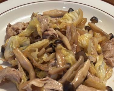 豚キャベツマヨ炒め