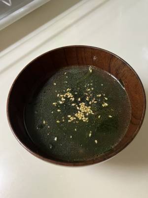 炒めわかめスープ